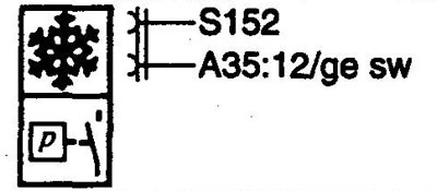 S153 AC low pressure switch. Выключатель кондиционера воздуха (пониженное давление хладагента)