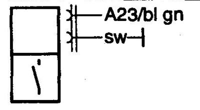 S252 Drivers door handle switch. Концевой выключатель замка двери водителя