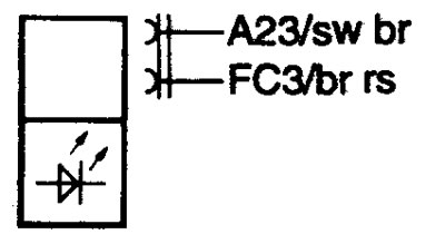 V6 Alarm syitem LED. Светодиод системы сигнализации
