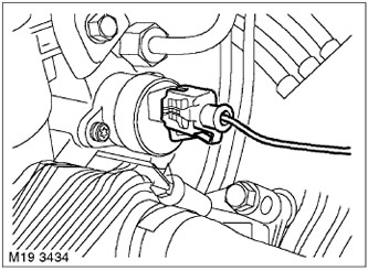15. Изключете конектора от горивната помпа. ВНИМАНИЕ: Строго е забранено да изключвате конектора от…