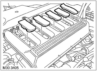 13. Отстранете гумените тапи от всмукателния колектор.