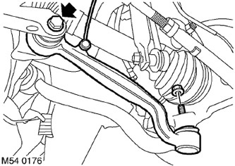 7. Развийте гайката, закрепваща пръта на сензора за вертикално положение към долното рамо и…