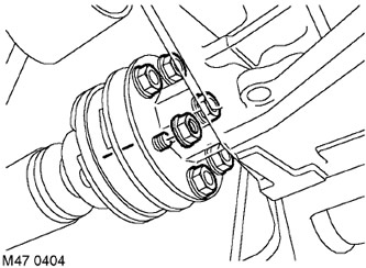 8. Нанесете маркировки за монтаж върху задвижващия вал, за да улесните последващото сглобяване.