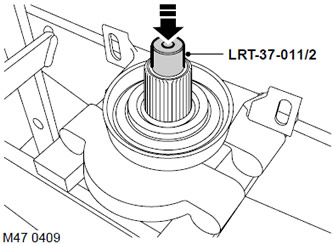 8. Поставете притискащите пръти под междинната опора, както е показано на фигурата.