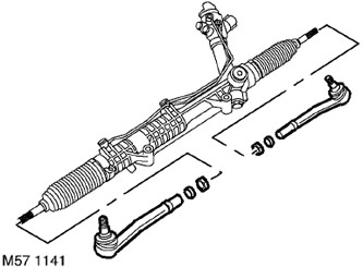 24. Разхлабете контрагайките, закрепващи краищата на свързващите пръти.