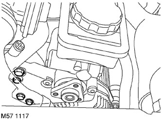 9. Отстранете 4-те винта и помпата на кормилното управление.