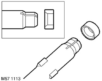 1. Монтирайте фиксиращия пръстен така, че заострената му вътрешна повърхност да сочи към края на…
