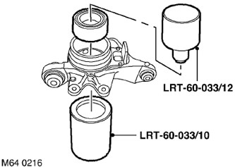 2. Монтирайте опората LRT-60-033/10 върху основата на хидравличната преса и монтирайте главината…