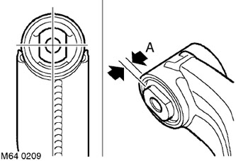 3. Проверете размер «A». Размер на проекцията 'A' = 6,8 мм (0,27 инча).