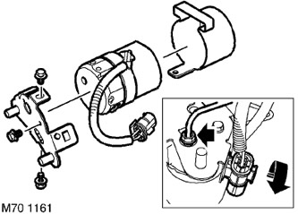 10. Маркирайте позицията на спирачната тръба и я отстранете.