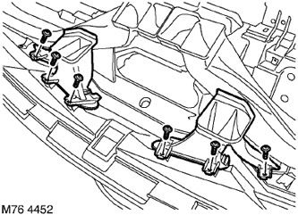 18. Отстранете 3-те винта Torx, закрепващи левия въздуховод за издухване на стъкло, и отстранете…
