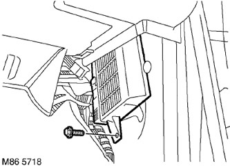 58. Отстранете съединителния блок на сензора за ъгъл на завиване.