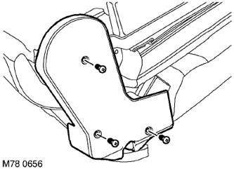3. Отстранете 3-те винта, закрепващи тапицерията на механизма за сгъване на лявата седалка, и…