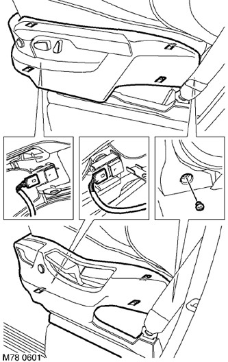 Как снять сидения рендж ровер Seats: Lumbar stop switch (Range Rover 3, 2001-2012) - LRman.ru