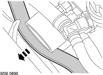 6. Свалете ремъка от опъващата ролка.