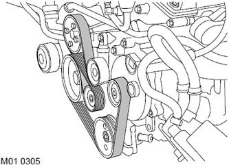 Как снять генератор ниссан патфайндер р51 Starting and charging system: Attachment Belt Tensioner V8 (Range Rover 3, 2001-