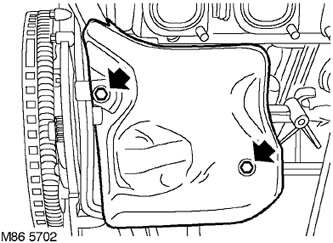 6. Свалете 2-те болта и топлинния щит.